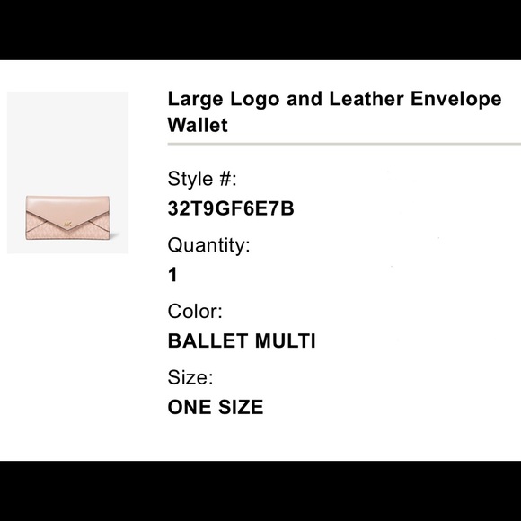 Michael Kors Logo Wallet - Picture 2 of 8